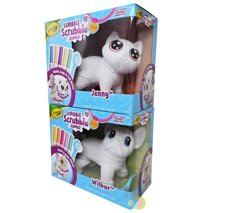 Набір Крайола Бульдог, Котик Crayola Scribble Scrubbie Jumbo!