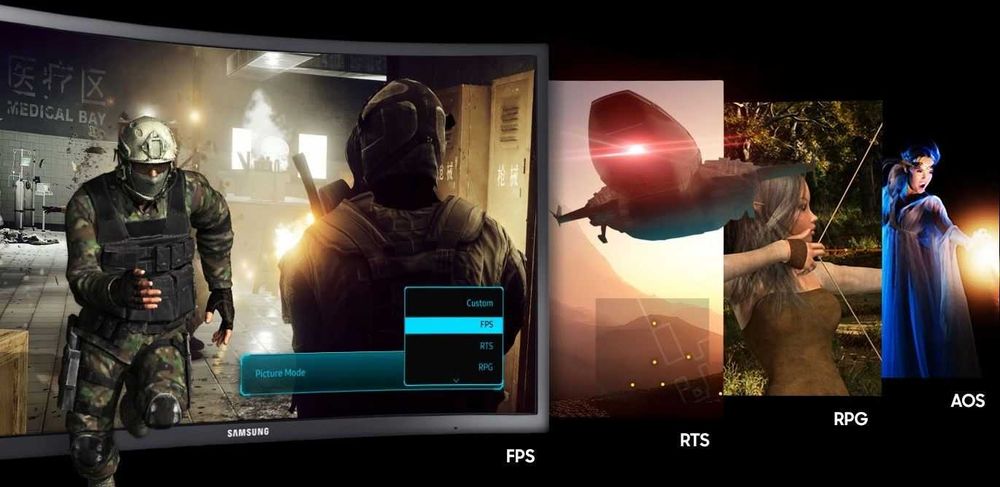 Monitor Gaming Samsung Curvo 24' (CFG24)