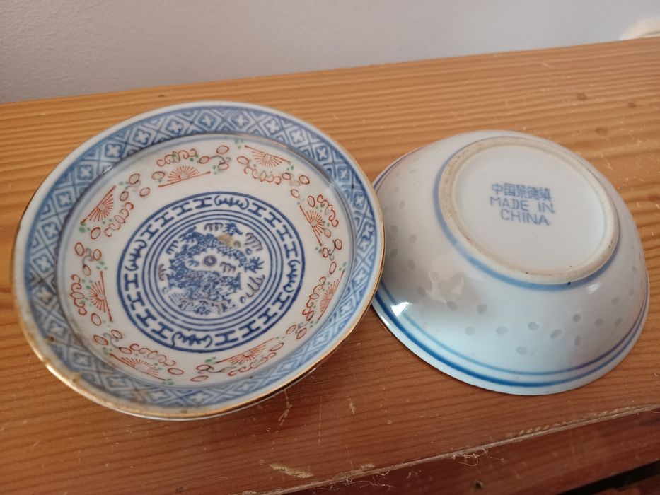 Conjunto taças chinesas barro de arroz