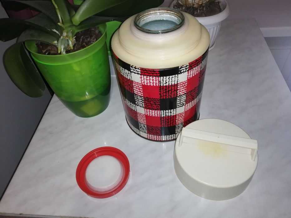 Термос для еды 2 литра СССР Пенопласт плотный теплоизолятор Колба стек