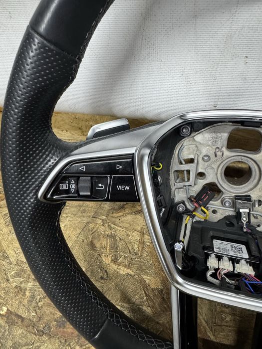 Руль S Line підігрів Audi E Tron / A6 C8 / A7 подогрев кермо