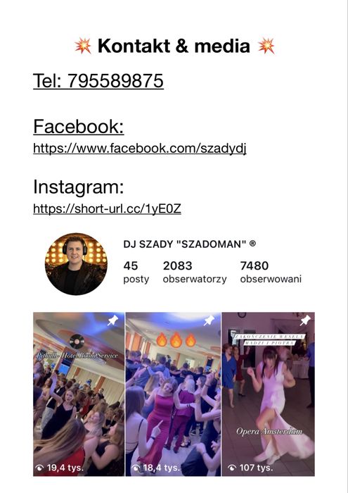 Dj Szady "Szadoman" - Twój DJ na imprezę