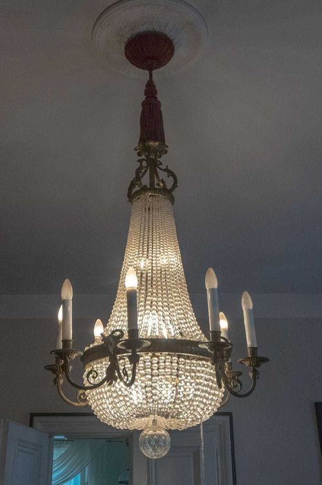 Żyrandol kryształowy duży