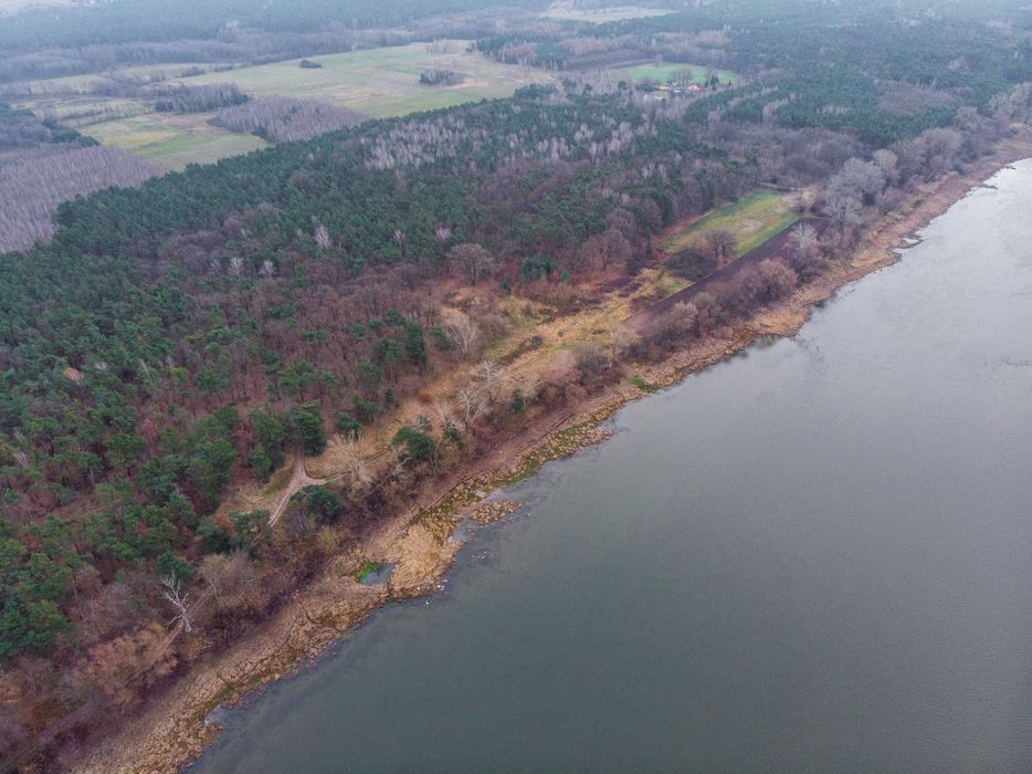 Działka Łęg Witoszyn linia brzegowa Wisły 200m