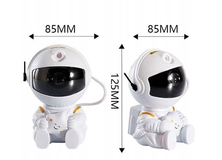 Projektor gwiazd, kosmos, astronauta, lampka