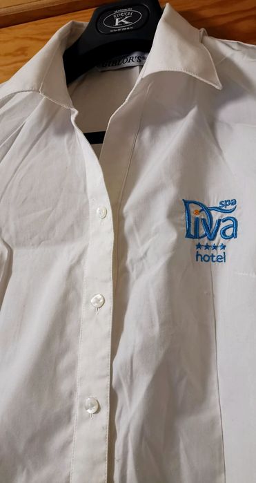 Biała, elegancka, bawełniana bluzeczka, rozm M