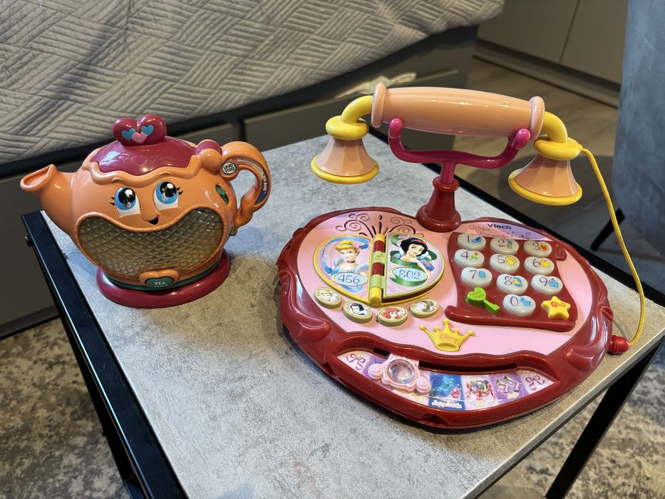 Telefon ksiezniczki disney ,czajnik herbaciany,zestaw