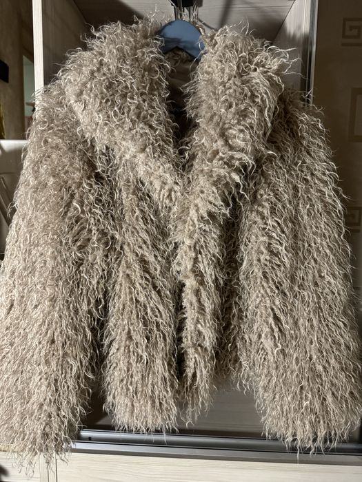 Стильна еко-шуба /шуба-барашик. розмір M