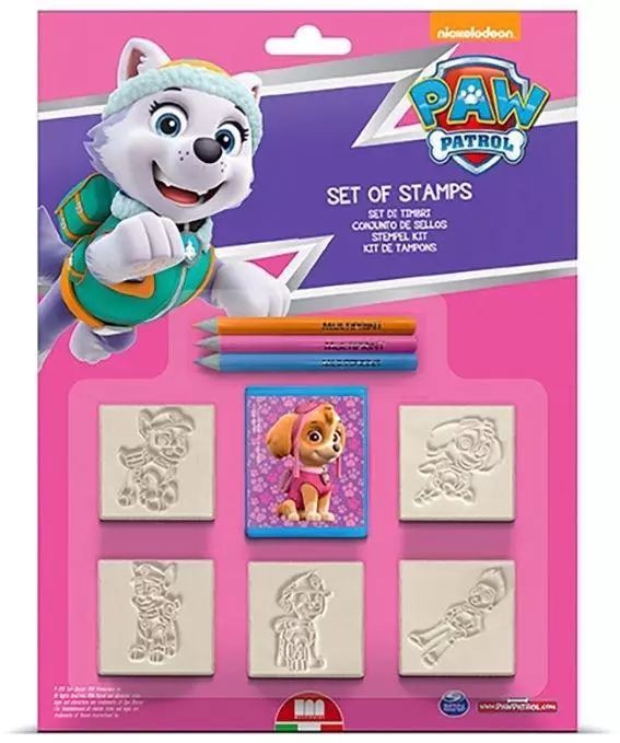 Psi Patrol dla dziewczynek - pieczątki 5szt. Nowy Produkt