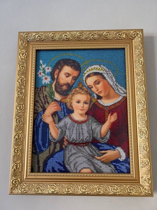 Ікона образ вишитий бісером