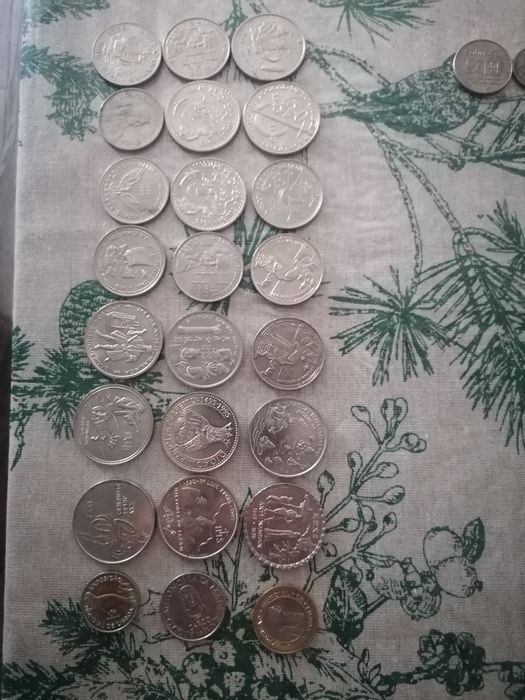 Moedas antigas de várias épocas