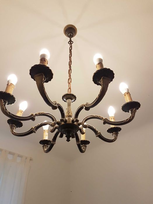 lampa sufitowa mosiężna
