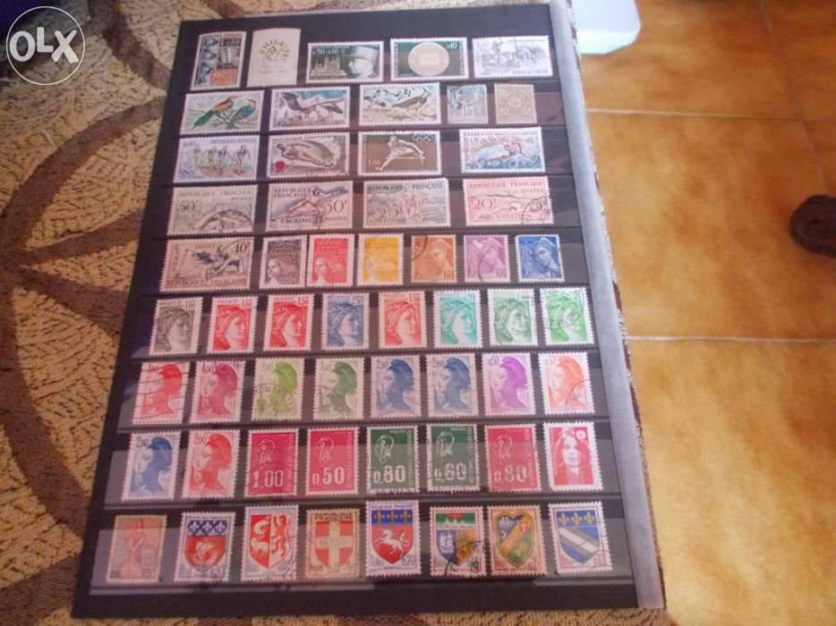 Selos da França em bom estado