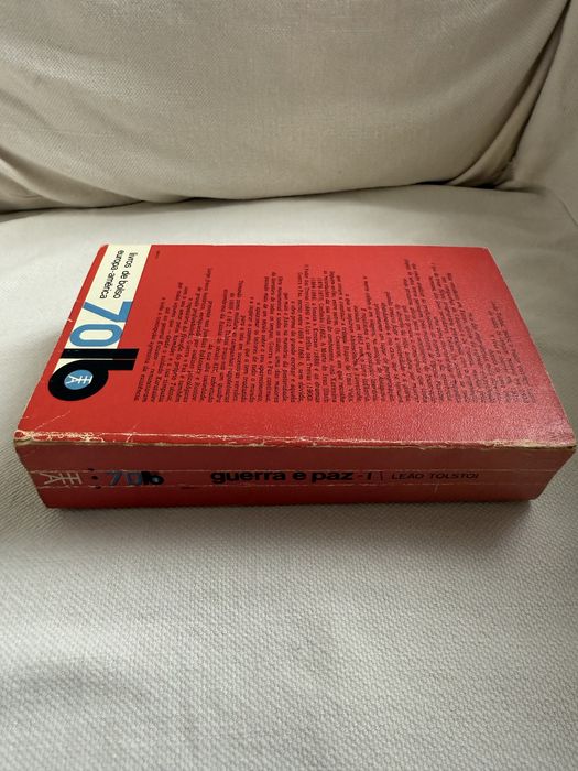 Livro Guerra e Paz, Leo Tolstoy, volumes I e II