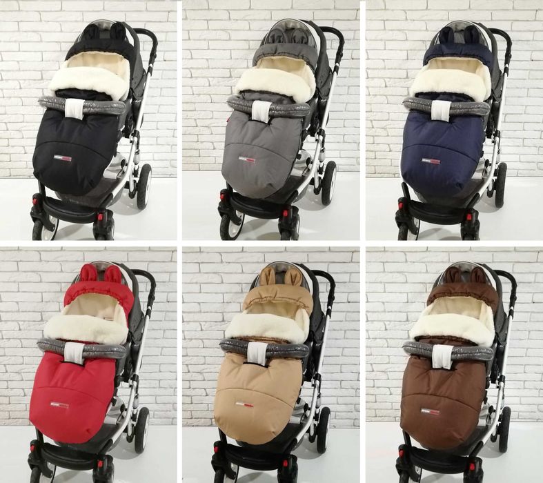 Зимовий конверт Футмуф на овчині  Z&D Thermo ( Доставка Безкоштовно!)