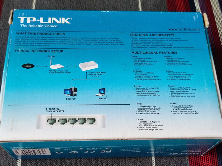 Swith TL-SF1005D TP-LINK nowy