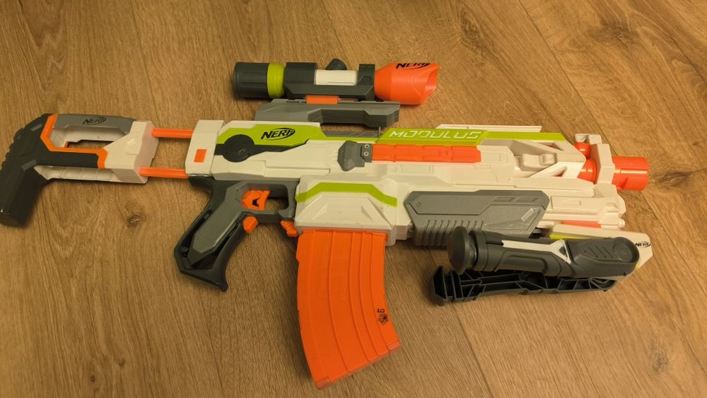 NERF Modulus Blaster ECS 10, Hasbro, wersja rozbudowana