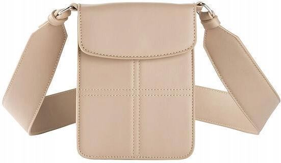 B.P.C torebka na telefon szeroki pasek beżowa