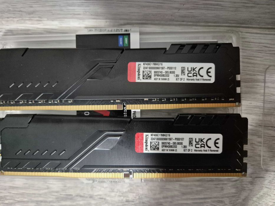 пам'ять DDR4 16GB (2x8GB) 3600MHz Kingston FURY гарантія. Trade-IN