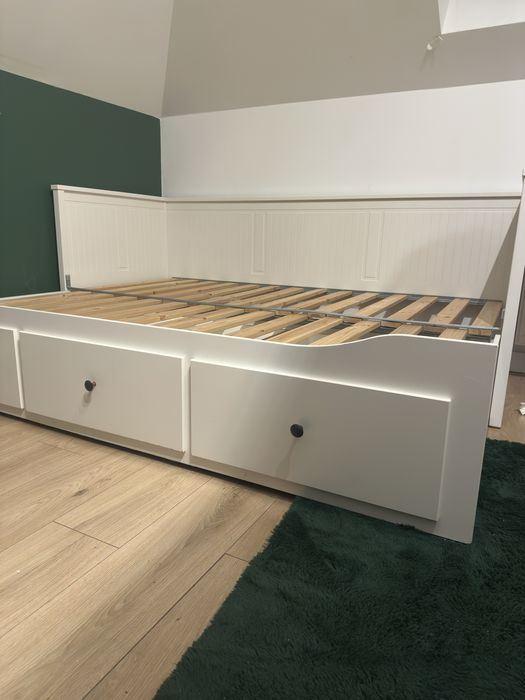 Łóżko Ikea Hemnes Rozsuwane 160x200 i 80x200 złożone King Size Bed