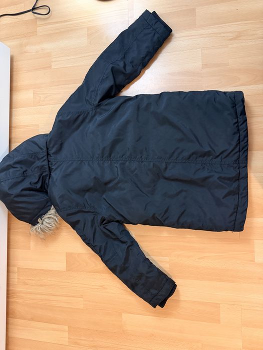 Czarna kurtka parka h&m  122