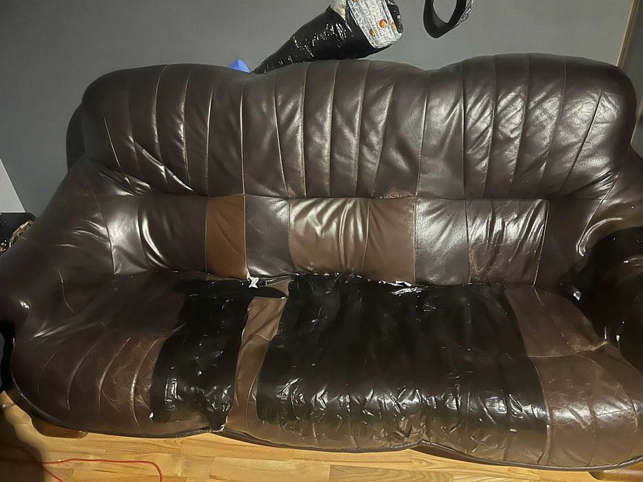 Sofa dębowa  2 szt 170x70 120x70