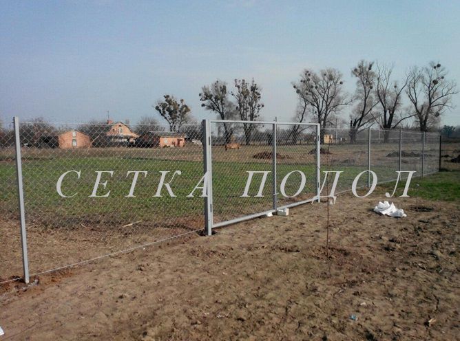 Забор, Паркан із сітки рабиці