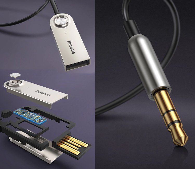 Basseus ba01.  Bluetooth адаптер aux . Блютуз аукс