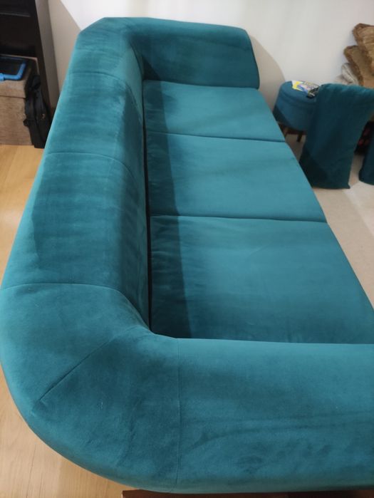 Sofá Verde Jade 3 lugares
