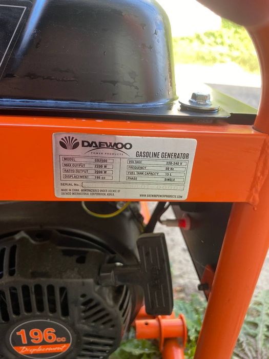 Бензиновий генератор Daewoo GD 2500