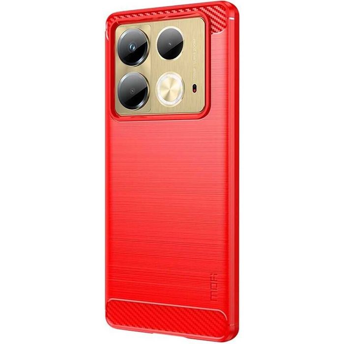 Противоударный чехол бампер для Infinix Note 40 Note 40 Pro карбон