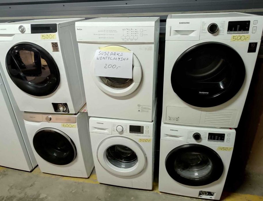 Sprzątanie Magazynu! Markowe Pralki i Suszarki od 200 do 700 zł. MEGA Wyprzedaż AGD!