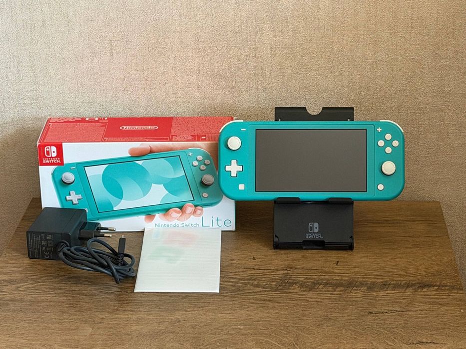 Безкошовні ігри Nintendo Switch Lite  turquoise + sd 128 + більше 15 ігор #197