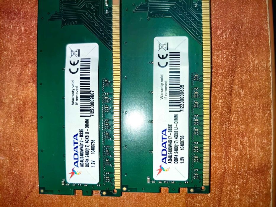 ADATA AD4U2400W4G17‑BSSE – 2×4 GB DDR4 2400 MHz UDIMM, sprawne