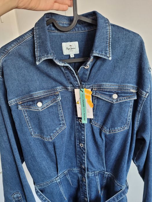 Sukienka jeansowa, Pepe Jeans, Regular Fit, nowa, z metką, M
