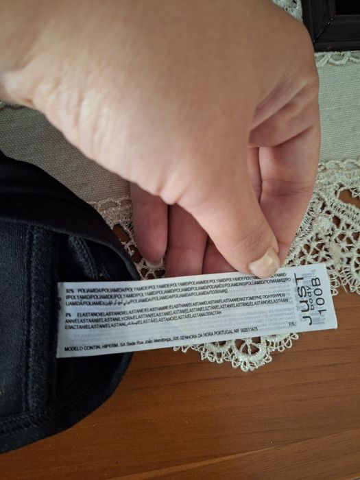 Soutien Preto Triangular T: 100B Just Body