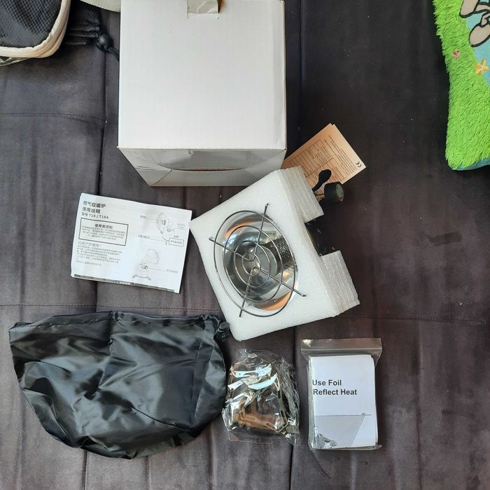 Kempingowy podgrzewacz Przenośny namiot Piecyk gazowy Stal nierdzewna