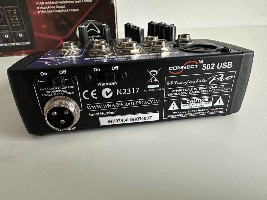 Mikser Wharfedale Pro Connect 502 USB - Interfejs Audio. Stan Jak Nowy