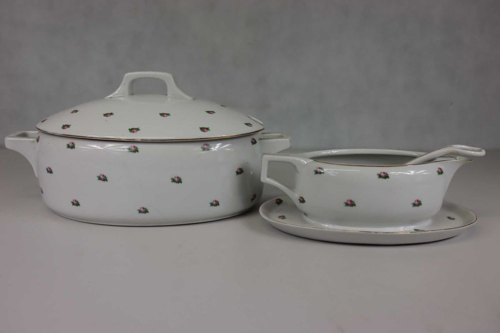 Porcelana Ćmielów waza i sosjerka