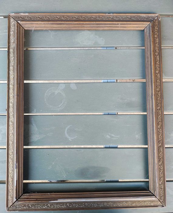 Stara duża rama drewno