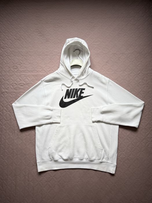 Nike худі. Білий худак найк з великим логотипом. Нові колекції size M