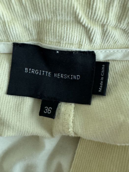 Birgitte Herskind sztruksowe spodnie Butter yellow