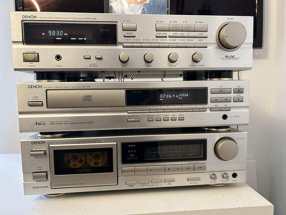 Denon DRA-345R,стойка сд.кассета Германия.