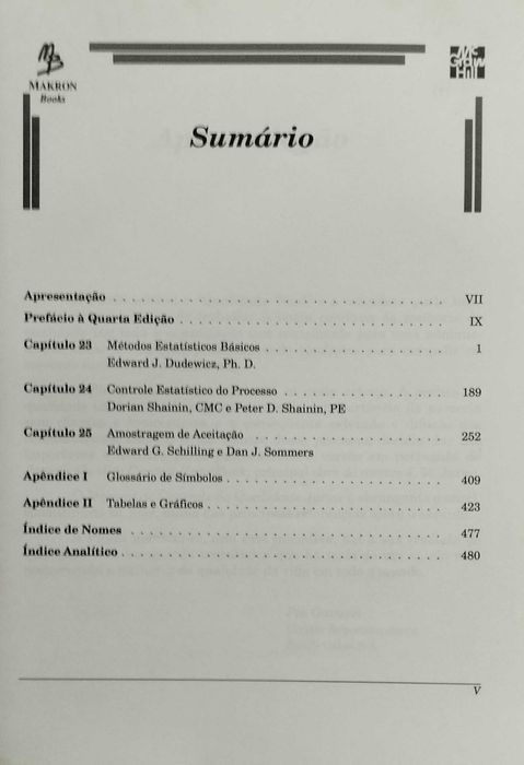 Controle da Qualidade Handbook-  Vol. II, III e VI - Juran, McGrawHill