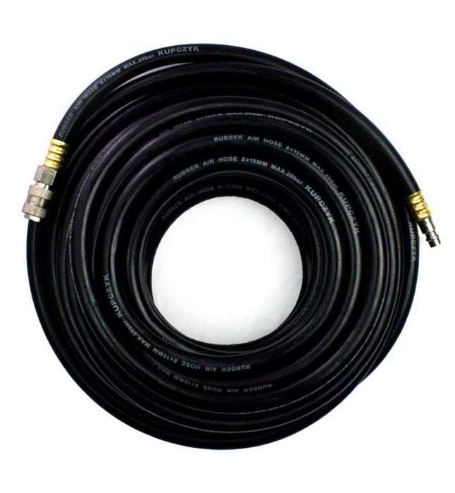 Wąż przewód gumowy elastyczny do kompresora 8x15 15m Kupczyk