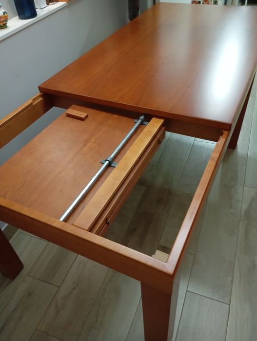 Oferta das 6 cadeiras Mesa de sala 1,60 × 93 cm e extensível