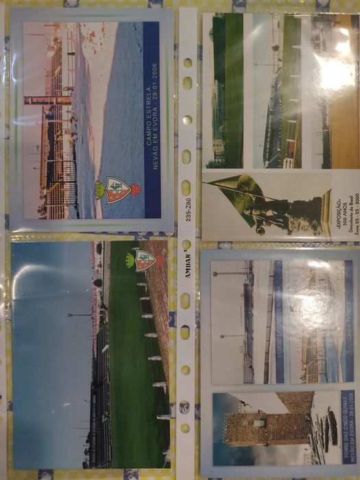 4 postais de estádios de Évora