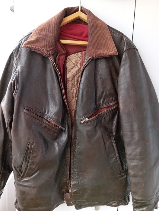 Куртка лётная кожа бу 52р