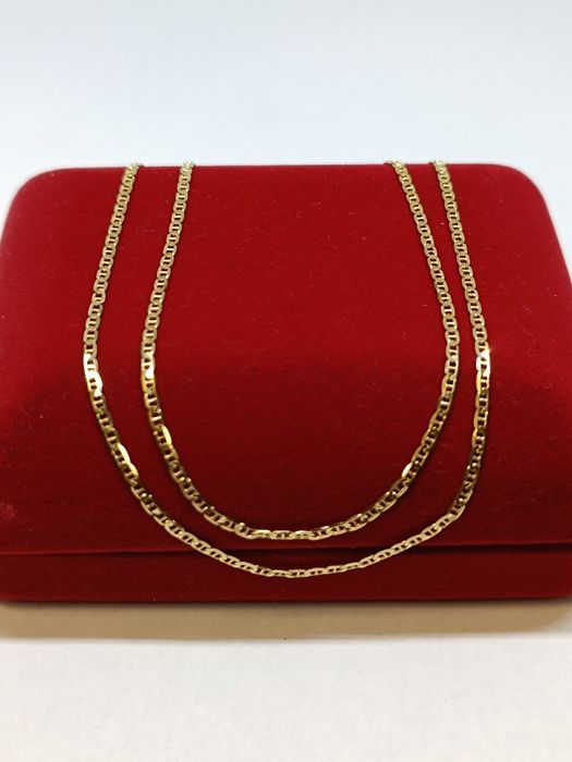 Złoty łańcuszek splot Gucci dł.50cm, złoto próby 585