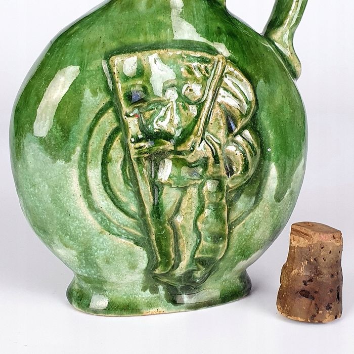 Stara Ceramiczna Buteleczka/bukłaczek